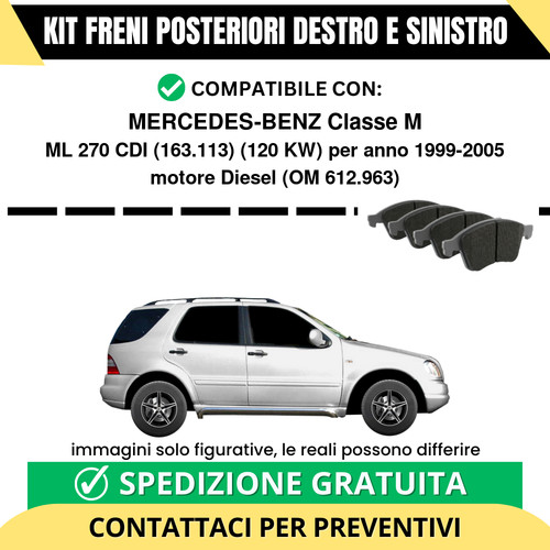 Pastiglie freno posteriori - pastiglie,