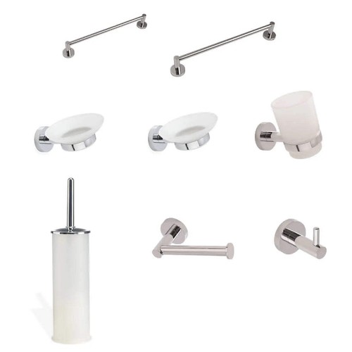 Set accessori bagno pezzi - 8,