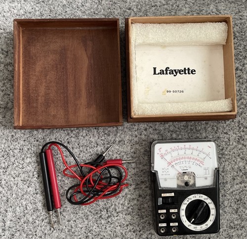 Multimetro vintage lafayette - vintage,
