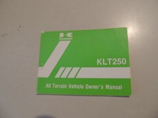 Quad Kawasaki KLT250 1982 - A1 Rider s Owner s manual manuale del conducente (inglese)