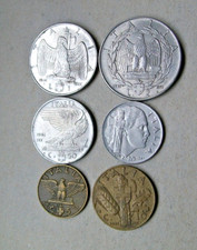 1941 SERIE 1 e 2 lire + 5 10