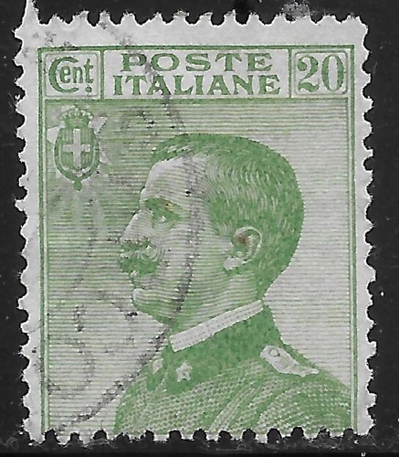 1925 italia usato re - italia, sc#98