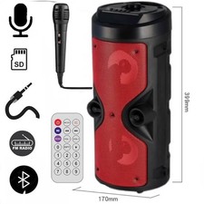 Cassa Speaker RGB Grande BLUETOOTH con Microfono RADIO USB TF CARD Altoparlante