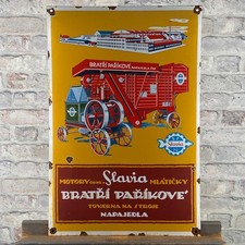 Insegna smaltata SLAVIA