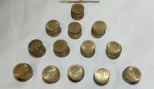 Lotto 130 monete - lire, 20