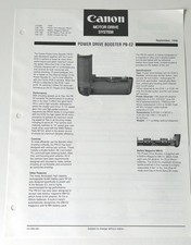 Schede tecniche Canon 1998