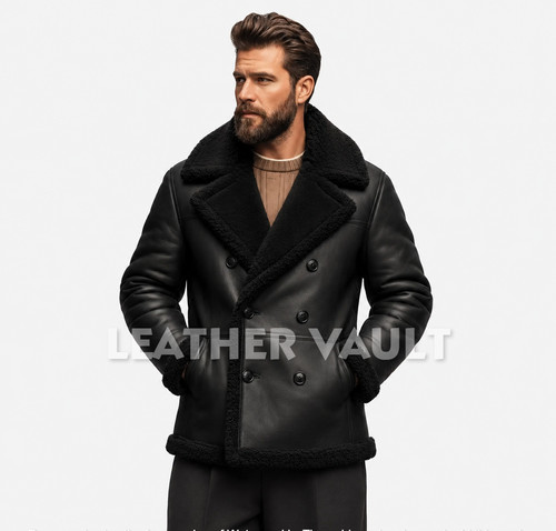 Cappotto invernale uomo pelle