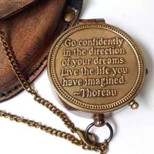 Brass compass nautical - compass,