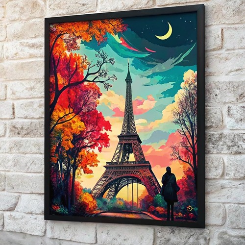 Colourful eiffel tower - eiffel, paris