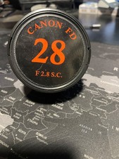 Canon Lens FD 28mm 1:2.8 S.C. obbiettivo lente reflex Grandangolo con accessori