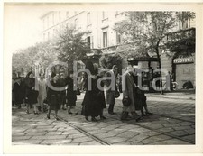 Ottobre 1944 WW2 MILANO via San Vittore 11 - Corteo funebre - Foto 24x18 cm