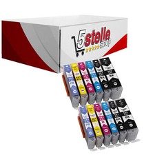 KIT 12 CARTUCCE XXL PER CANON PIXMA TS8252 TS8350 TS8351 TS8352 TS9150 TS9155