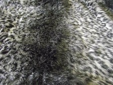 LUSSO materiale tessuto pelliccia sintetica animale - GRIGIO OCELOT