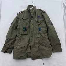 Giacca vintage M65 OG 107 uomo S verde Alpha Industries toppe esercito americano anni 80