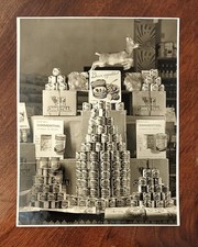 Simmenthal. Fotografia vetrina Monsummano T. Pistoia anni 60 Pubblicità. Buralli