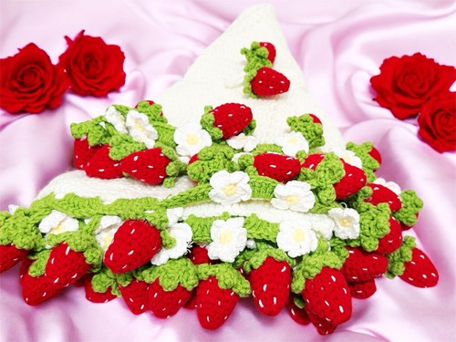 Coperta bouquet fragole - coperta,