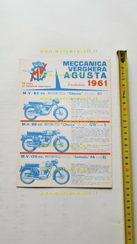 Agusta produzione modelli - mv,