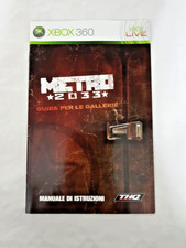 METRO 2033 - XBOX 360 - MANUALE ISTRUZIONI ITALIANO - NO GIOCO