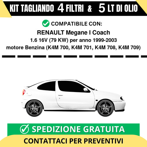 Tagliando per renault - renault, megane