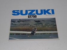 SUZUKI GT 750  DEPLIANT BROCHURE PROSPEKT MOTO (L8bis)