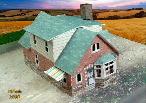 Scale building bungalow - n,