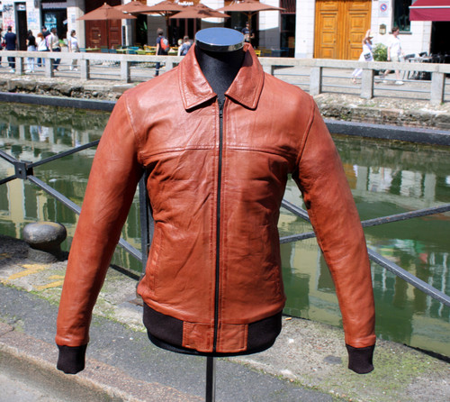 Giubbotto pelle fonzie bomber - fonzie,