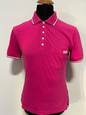 Polo Armani Jeans Uomo Taglia M Rosa Cotone Maglia Maglietta Manica Corta Logo 