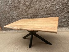 TAVOLO ALLUNGABILE FERRO VINTAGE INDUSTRIALE SHABBY CHIC ETNICO LEGNO LOFT CASA