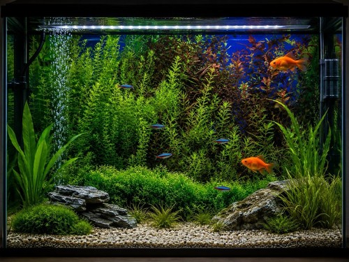 Adesivo sfondo acquario