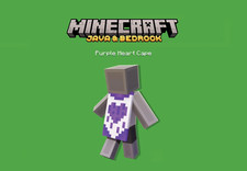 Minecraft: Purple Heart Cape -