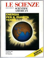 LE SCIENZE - N 267, NOVEMBRE - 1990 - ENERGIA PER IL PIANETA TERRA