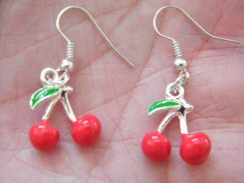Cherry earrings lucky las - cherry,