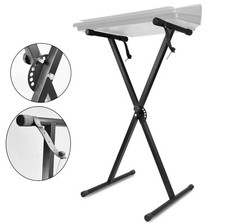 CAVALLETTO SUPPORTO TASTIERA MUSICALE A X STAND PIEGHEVOLE UNIVERSALE REGOLABILE