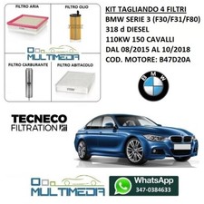 KIT TAGLIANDO 4 FILTRI TECNECO