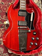 Gibson NEW SG Standard '61 Maestro Vibrola, Vintage Cherry #221850141, 3,47 kg, S