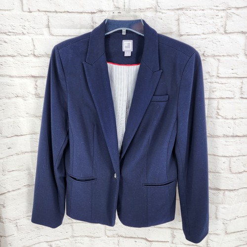 Navy blue cardigan blazer - navy,