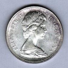1966 CANADA 1 Dollar Silver 23