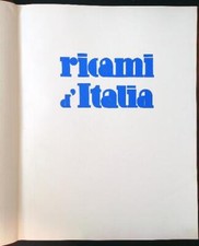 RICAMI D'ITALIA AA.VV. GUSTAVO MODIANO 1931  BROSSURA