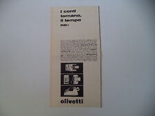 advertising Pubblicità 1961 OLIVETTI SUMMA PRIMA 20/ MULTISUMMA