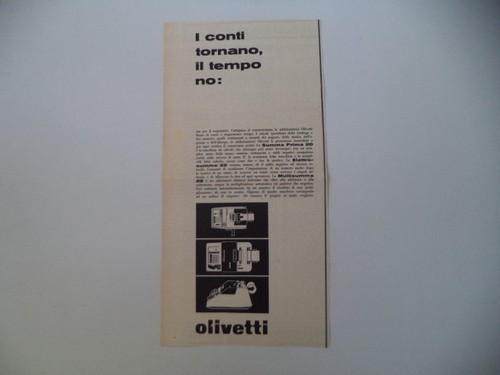 Advertising pubblicità 1961 - advertising,