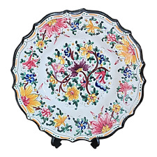 PIATTO da Parete CERAMICA BAFFONI GUBBIO 65 Umbria Lavorato e dipinto a Mano !!!