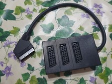 Multipresa Scart a 3 uscite presa scart moltiplicatore  uscite tv video