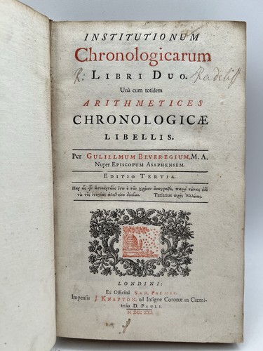 Institutionum chronologicarum - institutionum,
