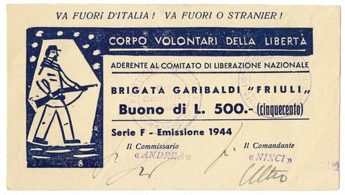 500 lire corpo volontari della - 500,