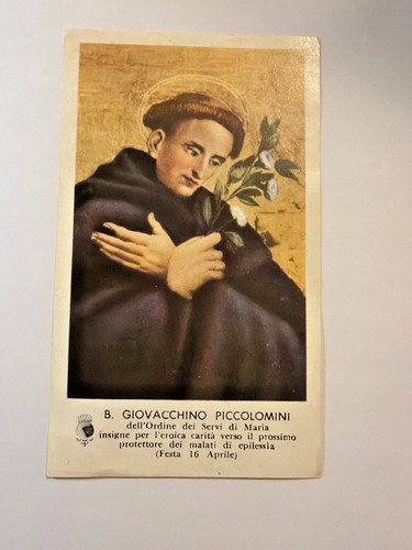 Santino reliquia beato - santino,