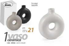 VASO FORATO CERAMICA FIORI