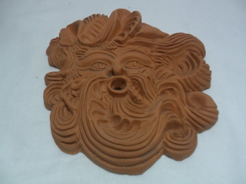 Maschera terracotta eolo vento - eolo,