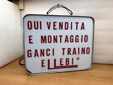 insegna vintage Ellebi montaggio ganci traino