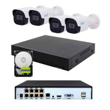 Kit IP Poe con 4 Telecamere