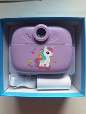 MACCHINA  FOTOGRAFICA PER BAMBINI UNICORNO+2 ROTOLINI CARTA STAMPA IMMEDIATA